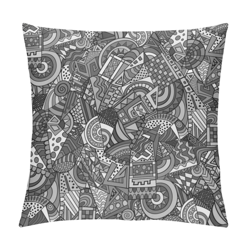 Personality  Black And White Abstract Background Pillow Covers