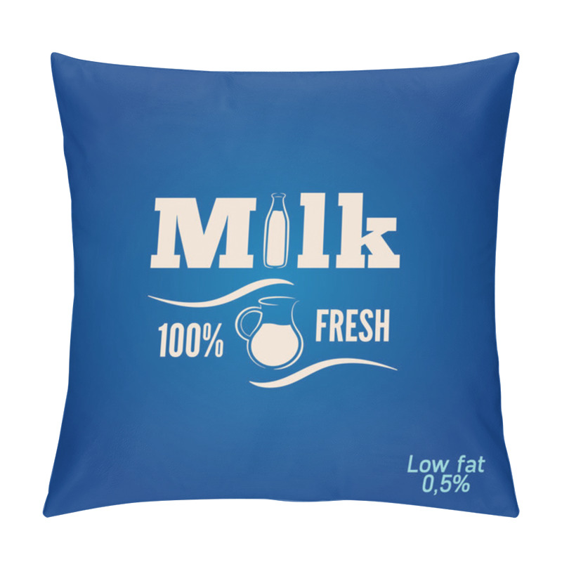 Personality  Milk Bottle Jar Design Menu Background Pillow Covers