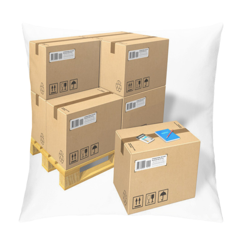 Personality  Cardboard Boxes On Pallet Pillow Covers