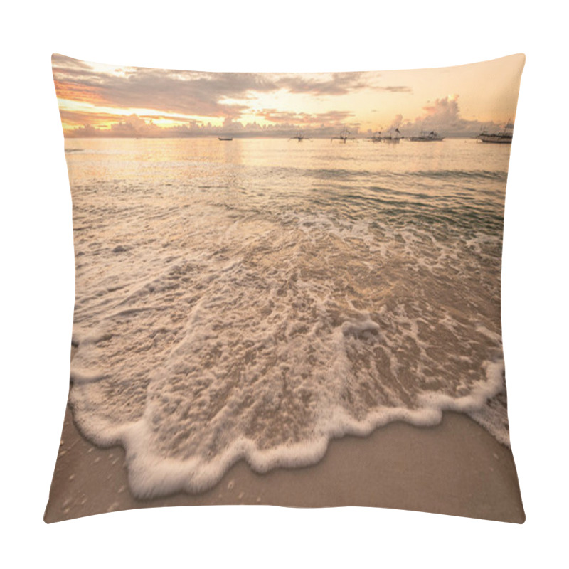 Personality  Tropical Beach Sunset  Pillow Covers