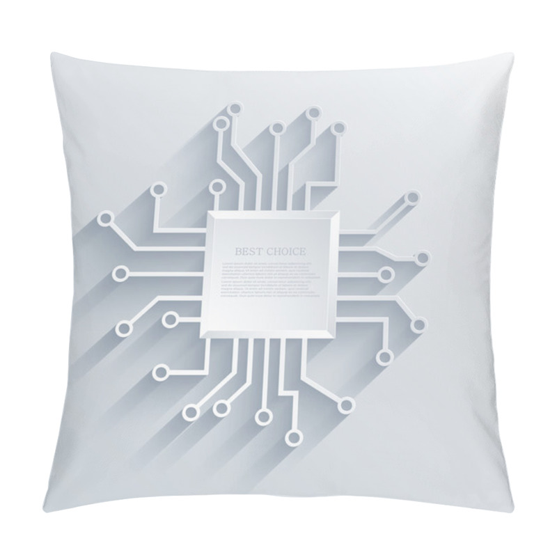 Personality  Vector Modern Circuit Board Background. Pillow Covers