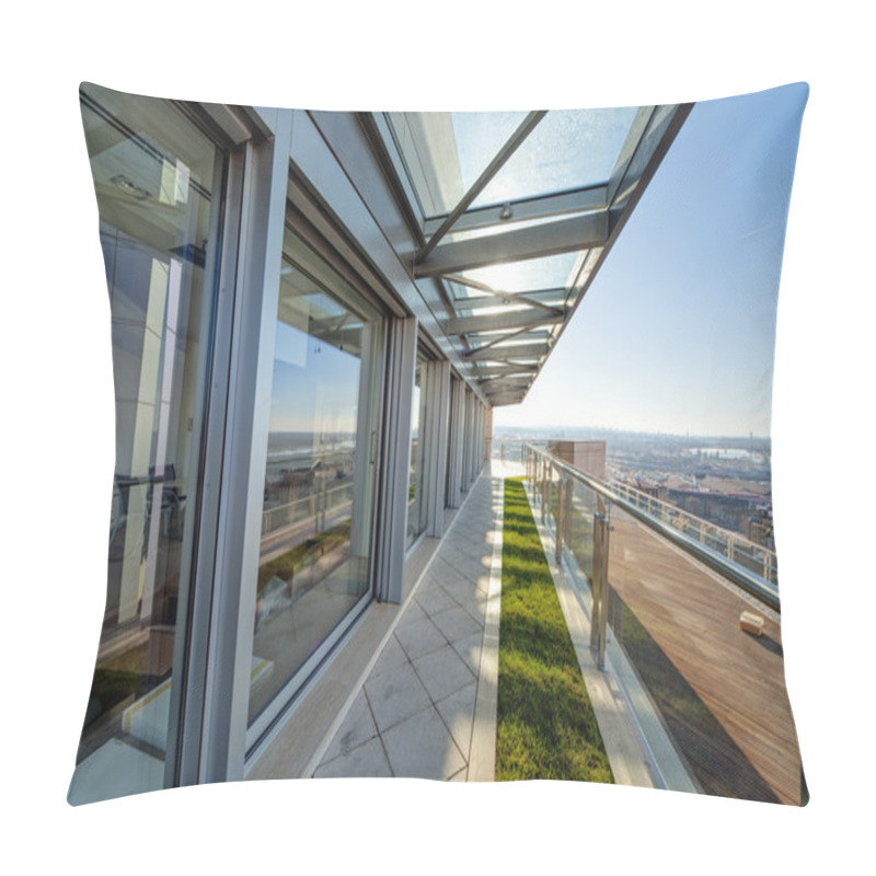 Personality  Modern Building Terrace Pillow Covers