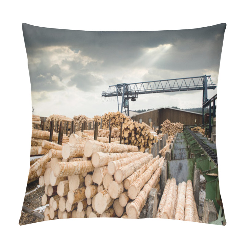 Personality  Sawmill (lumber Mill) Pillow Covers