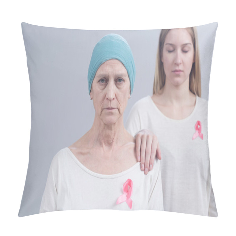 Personality  Expressing Support For Woman With Breast Cancer Pillow Covers