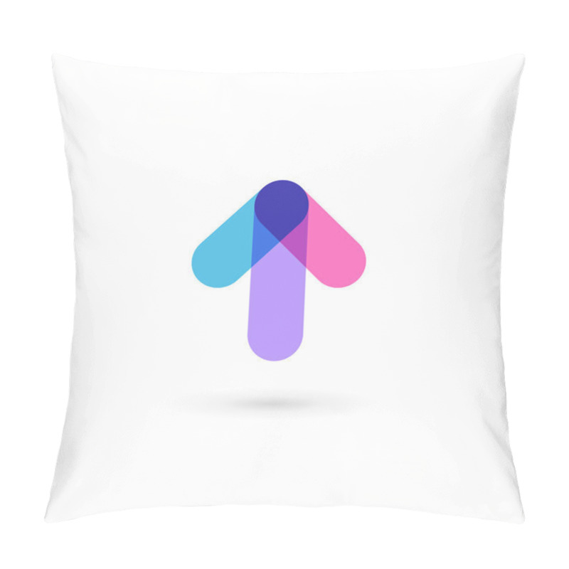 Personality  Abstract Business Logo Icon Design Template With Arrow Pillow Covers