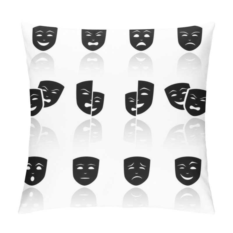 Personality  Theatrical Masks Pillow Covers