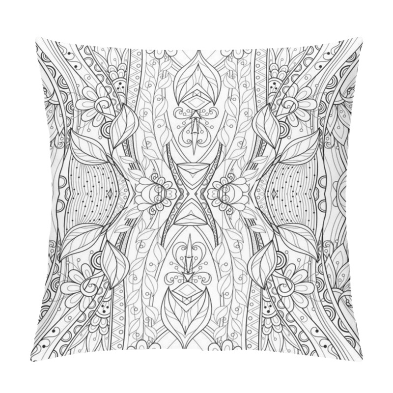 Personality  Seamless Abstract Monochrome Tribal Pattern Pillow Covers