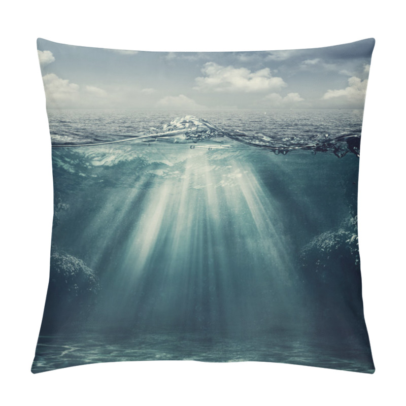 Personality  Retro Style Marine Landscape Pillow Covers