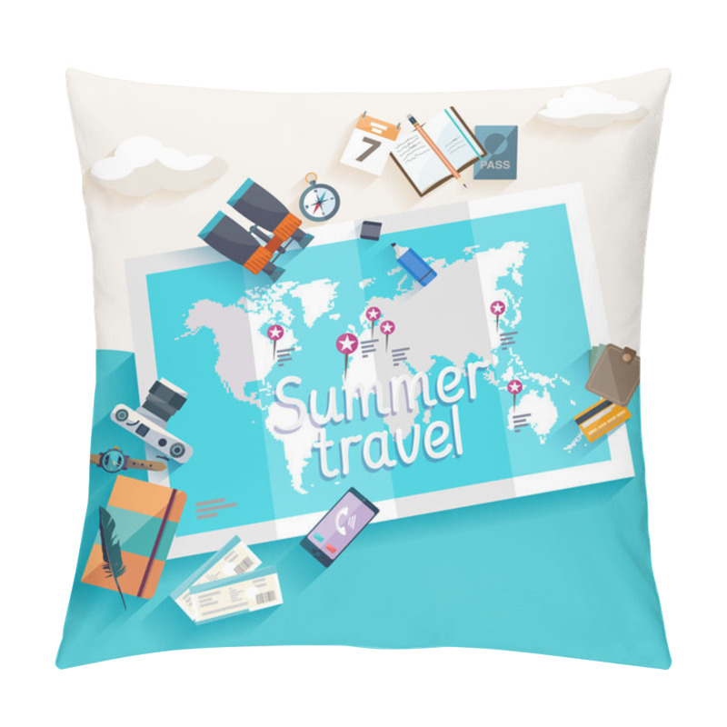 Personality  Summer Travel. Pillow Covers