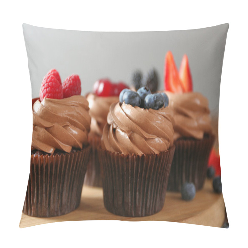 Personality  Tasty Chocolate Cupcakes   Pillow Covers