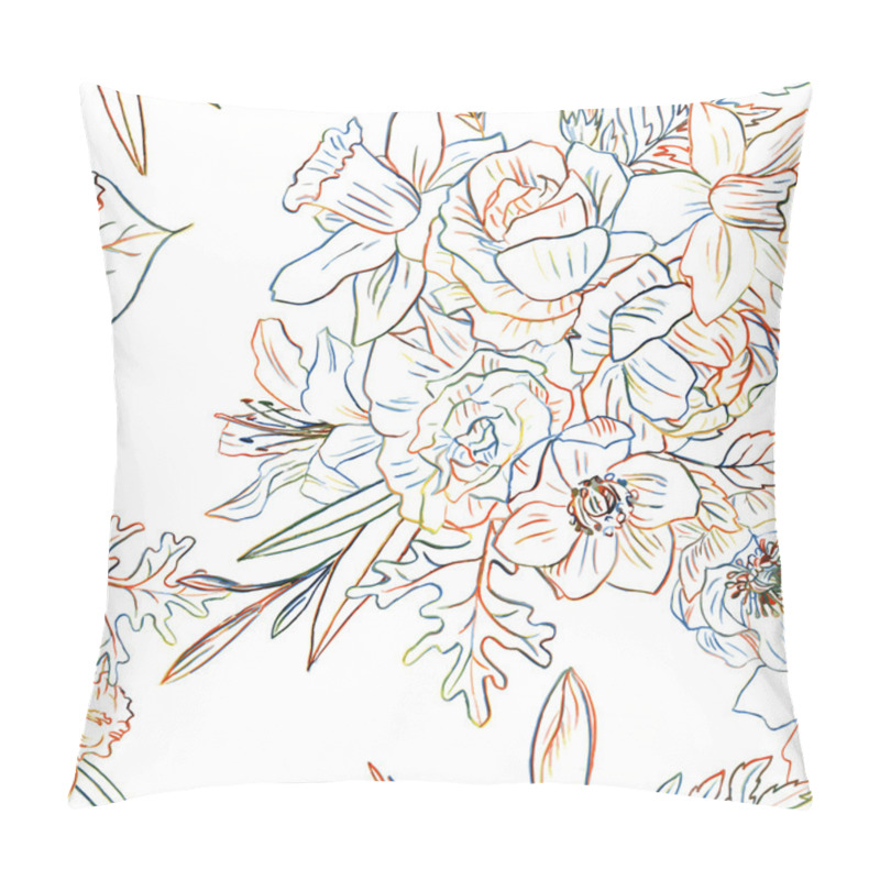 Personality  Floral  Seamless Pattern Pillow Covers