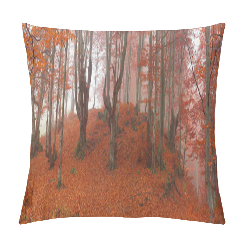 Personality  Orange Golden Autumn Forest Pillow Covers