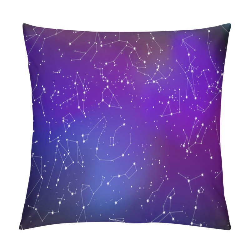 Personality  Northern Hemisphere Constellations, Star Map. Science Astronomy, Star Chart  Pillow Covers