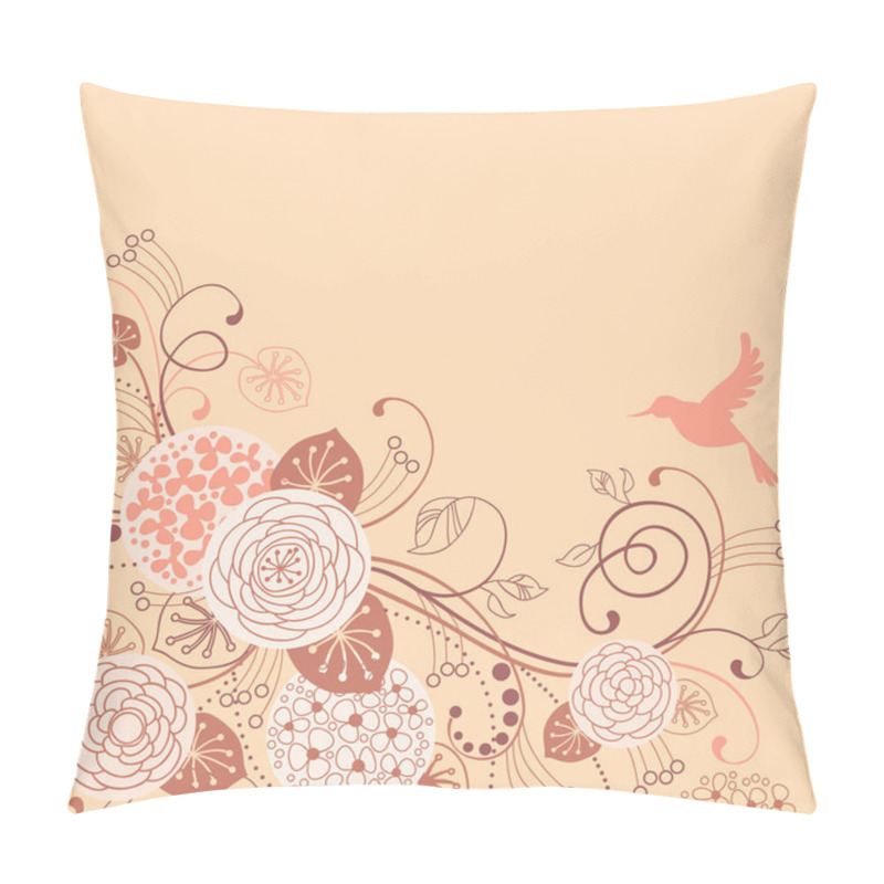 Personality  Floral Template With Bird Pillow Covers