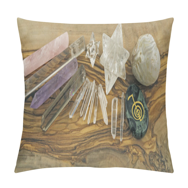 Personality  Selection Of Crystal Healer's Tools Pillow Covers