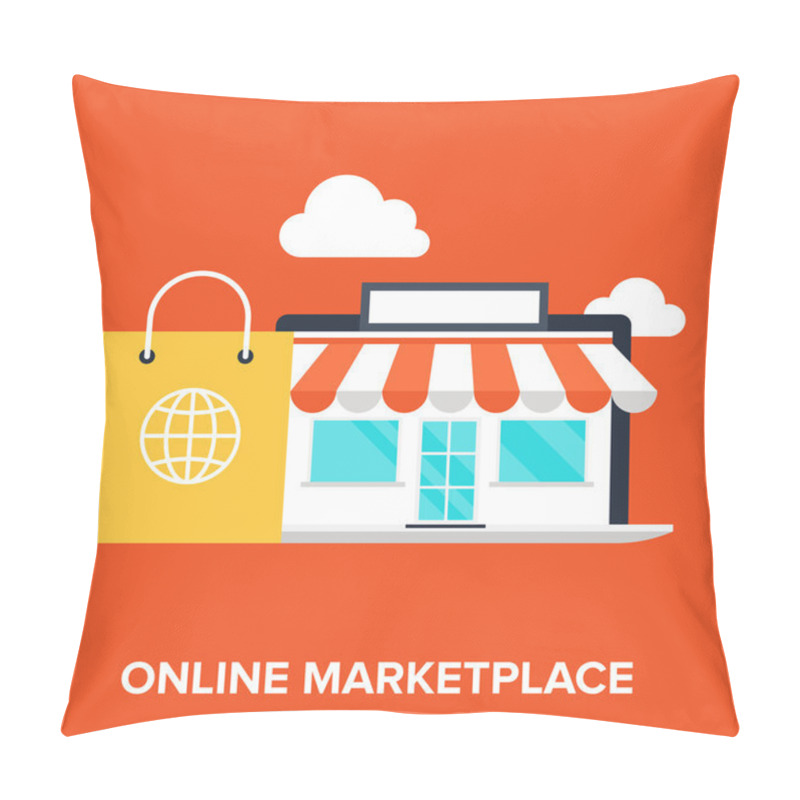 Personality  Online Marketplace Pillow Covers