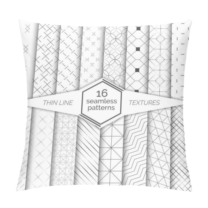 Personality  Big Set Of Vector Seamless Patterns Pillow Covers