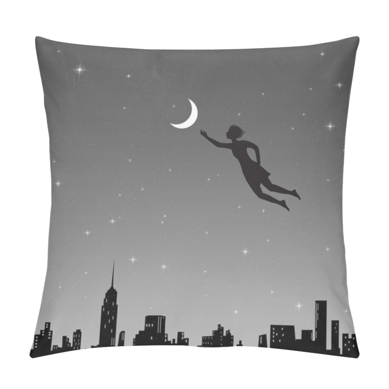 Personality  Young Fairy Girl Put The Moon Pillow Covers