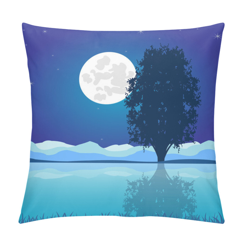 Personality  Moon Riverside Night Pillow Covers