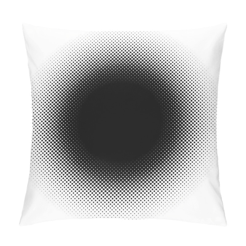 Personality  Halftone Element. Abstract Geometric Graphic With Half-tone Pattern Pillow Covers