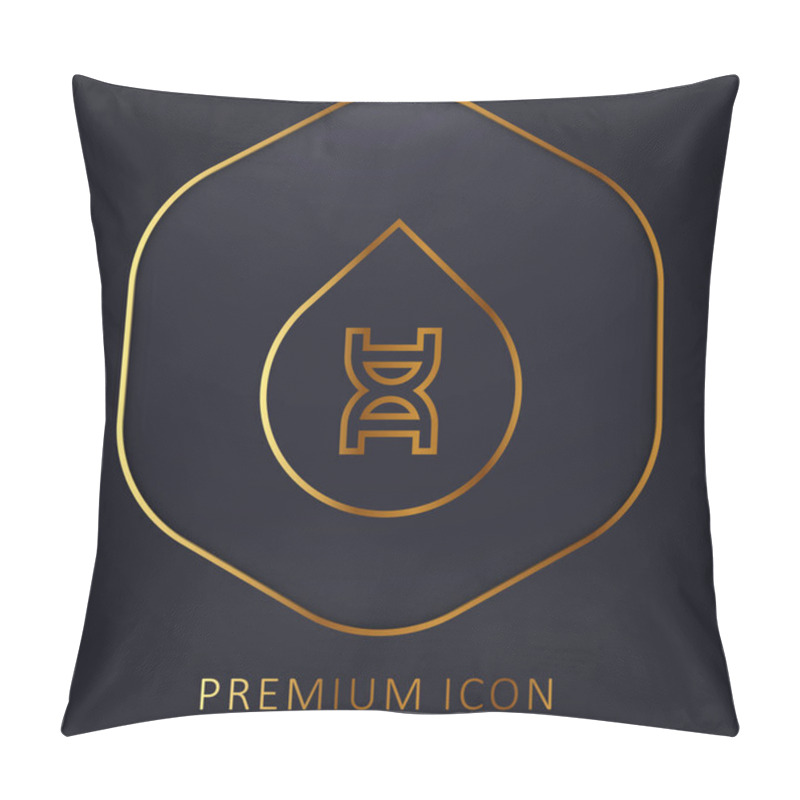 Personality  Blood Golden Line Premium Logo Or Icon Pillow Covers