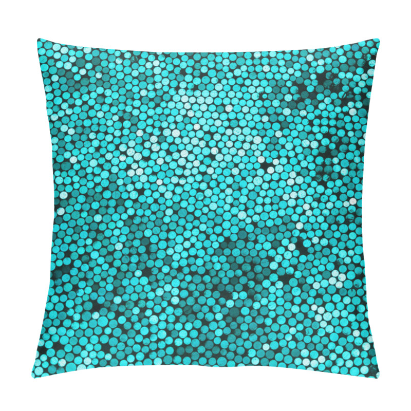 Personality  Abstract Shiny Blue Dots Background Pillow Covers