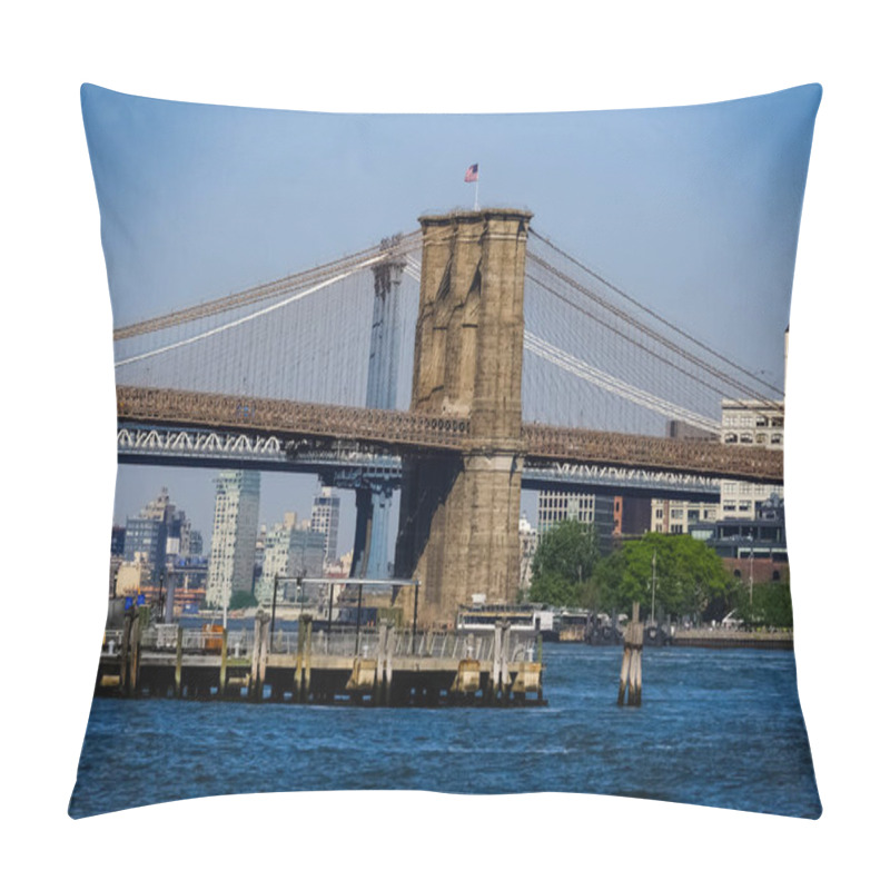 Personality  The Brooklyn Bridge Is A Bridge In New York City, Spanning The East River Between The Boroughs Of Manhattan And Brooklyn. Pillow Covers