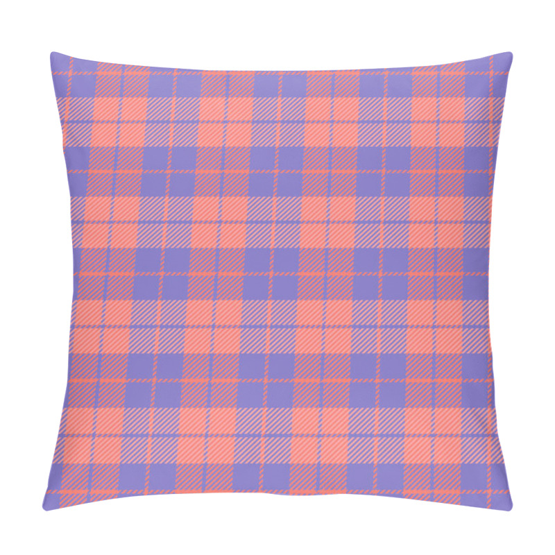 Personality  Easter Tartan Plaid. Scottish Pattern In Red And Violet Cage. Scottish Cage. Traditional Scottish Checkered Background. Seamless Fabric Texture. Vector Illustration Pillow Covers