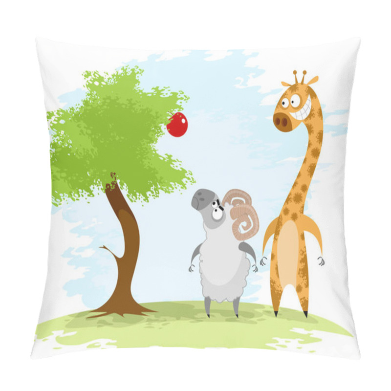 Personality  Ram And Giraffe Pillow Covers