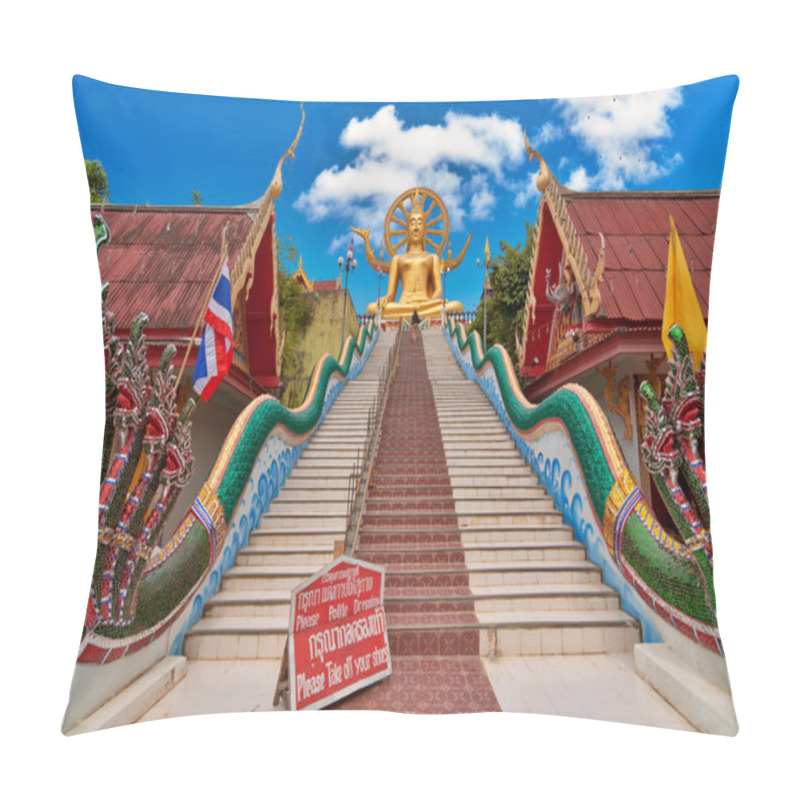 Personality  Big Buddha Statue. Koh Samui Island Landmark Pillow Covers