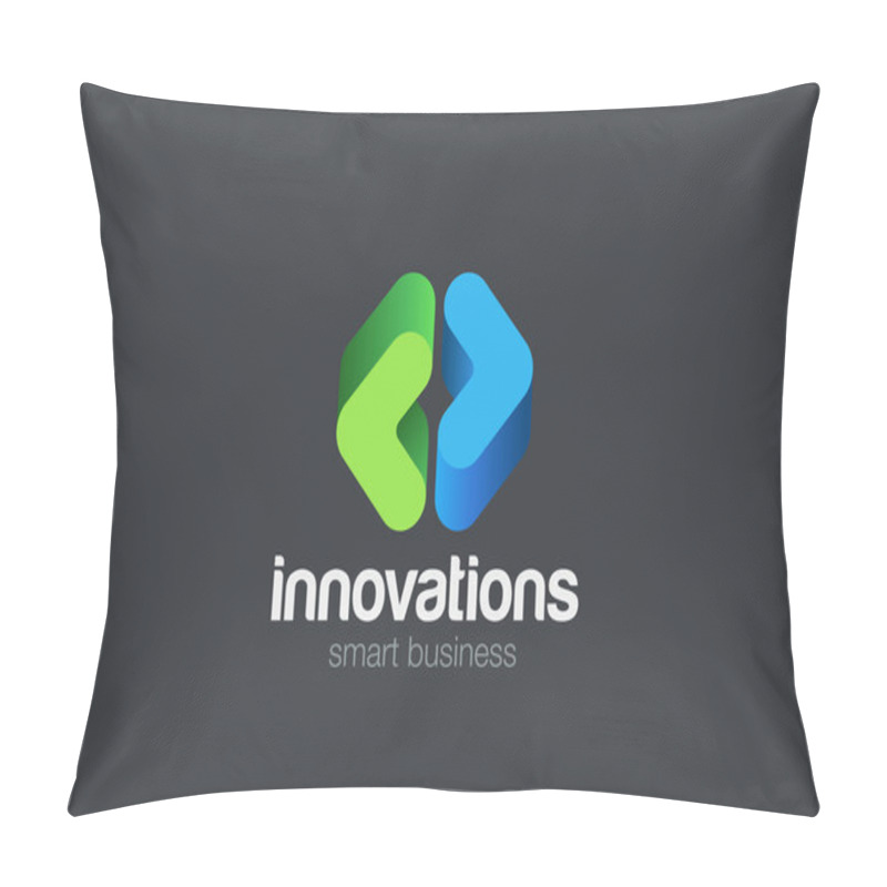 Personality  Logo Abstract Business Design Pillow Covers