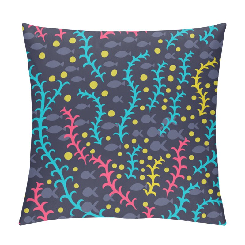 Personality  Vector Sea World Seamless Pattern Pillow Covers