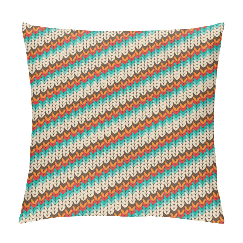 Personality  Seamless Striped Knitting Pattern Pillow Covers