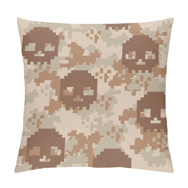 Personality  Army Texture, Camo Acu Skull Pillow Covers