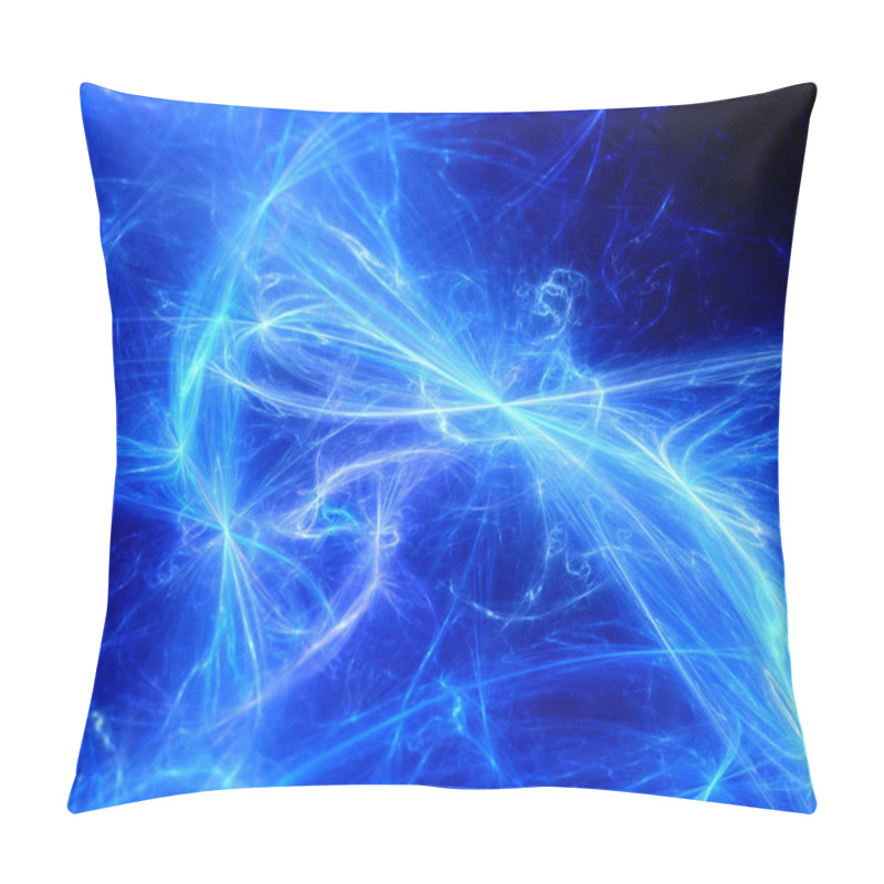 Personality  Glowing Plasma Curves In Space Pillow Covers