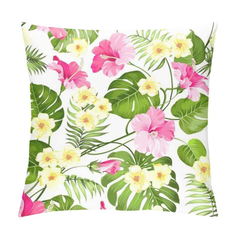 Personality  Seamless Tropical Flower. Pillow Covers