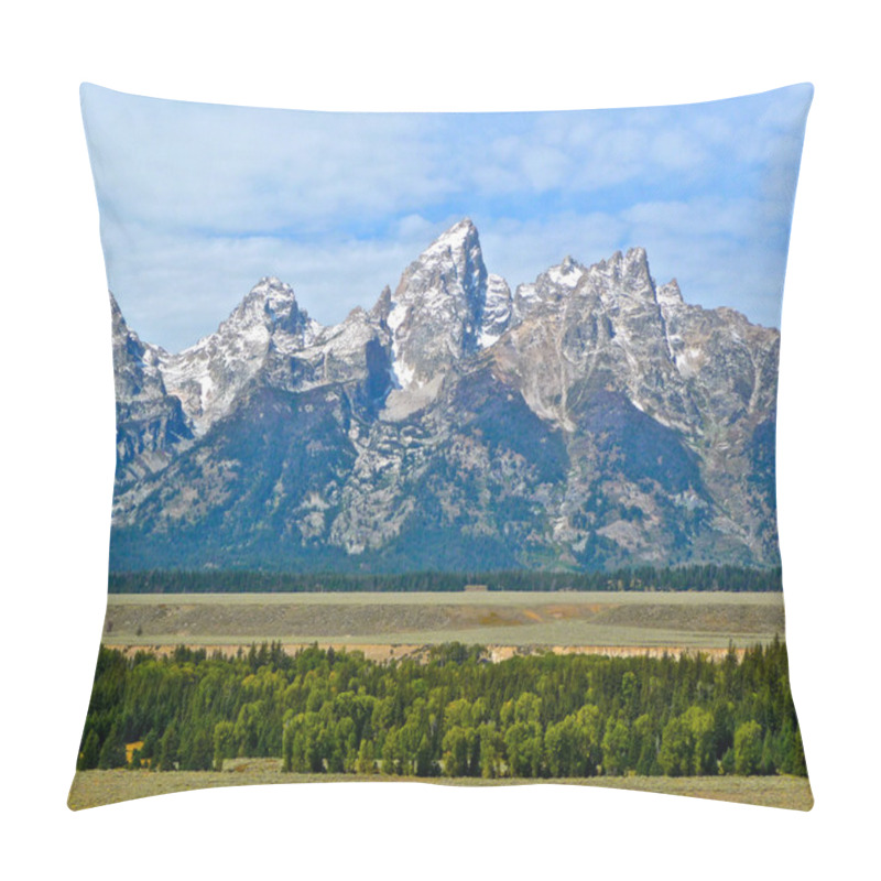 Personality  The Grand Tetons Range Near Jackson Hole, Wyoming Pillow Covers