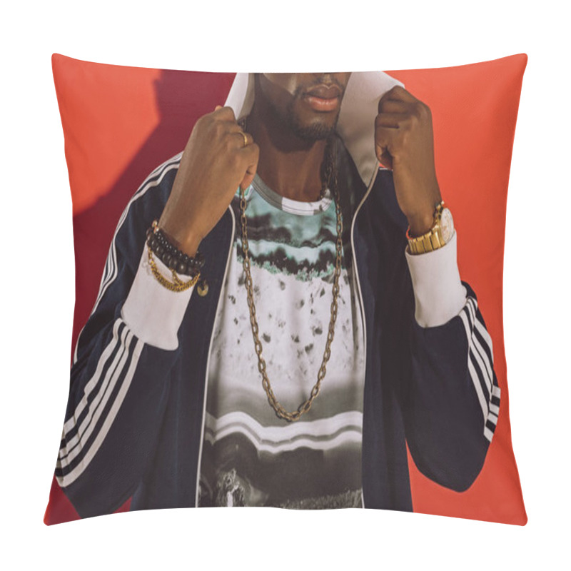 Personality  Stylish African American Man  Pillow Covers