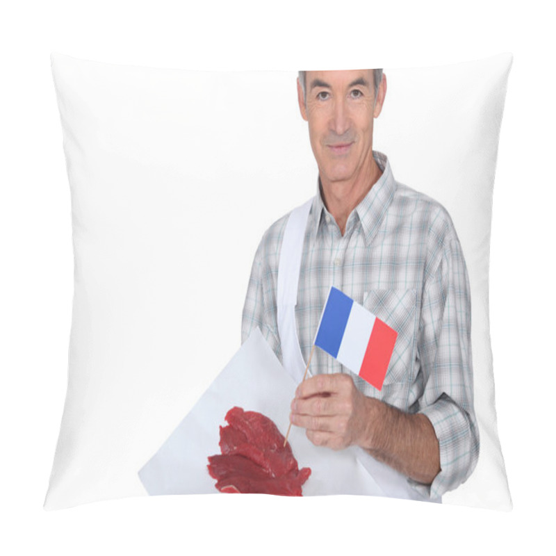 Personality  Butcher With Steaks Pillow Covers