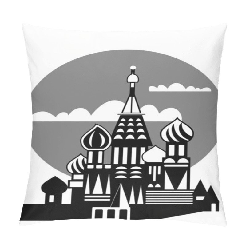 Personality  Moscow - Russian Orthodox Church - Vector Pillow Covers