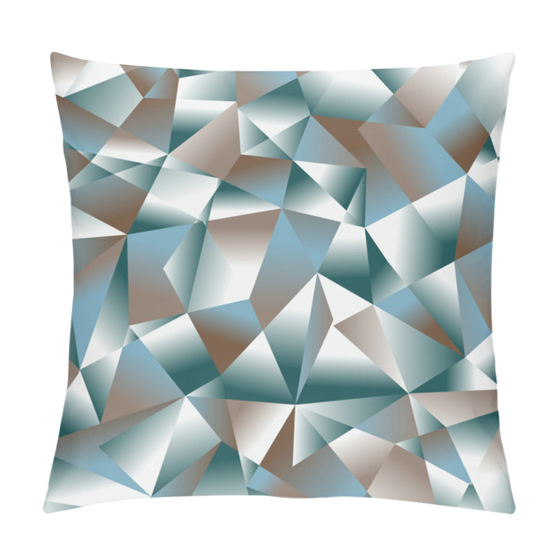 Personality  Polygon Background. Abstract Texture Pillow Covers