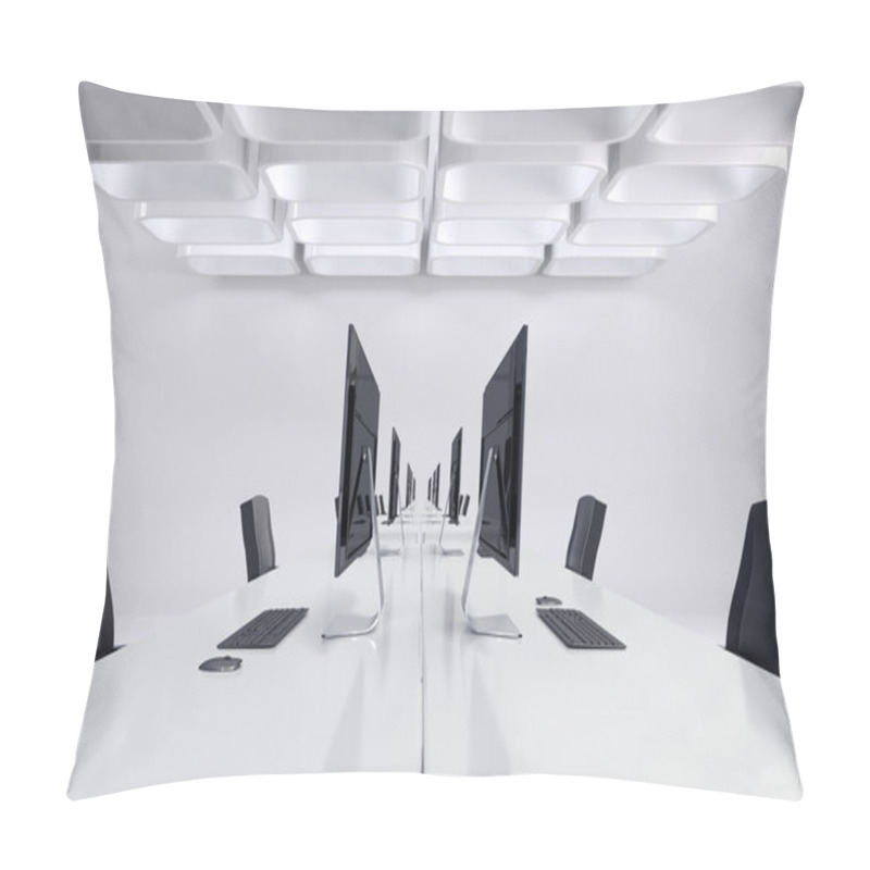 Personality  Office Furniture In White Room Pillow Covers