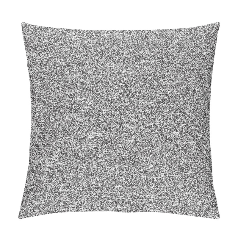 Personality  Seamless Texture With Noise Effect Television Grainy For Background. Black And White Template Size Square Format. . TV Screen No Signal. This Image Is A Bitmap Copy My Vector Illustration Pillow Covers