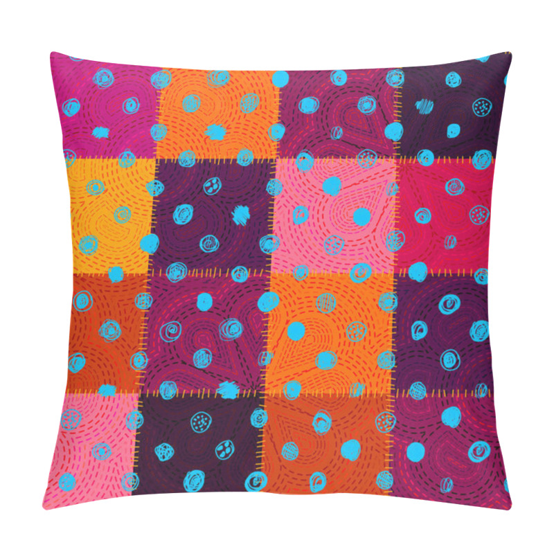 Personality  Vector Seamless Ethnic Patchwork Pattern Pillow Covers