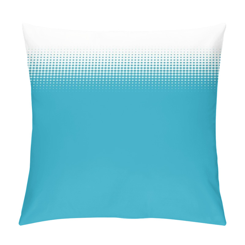 Personality  Turquoise Background With Transitions Made Of Dots Pillow Covers