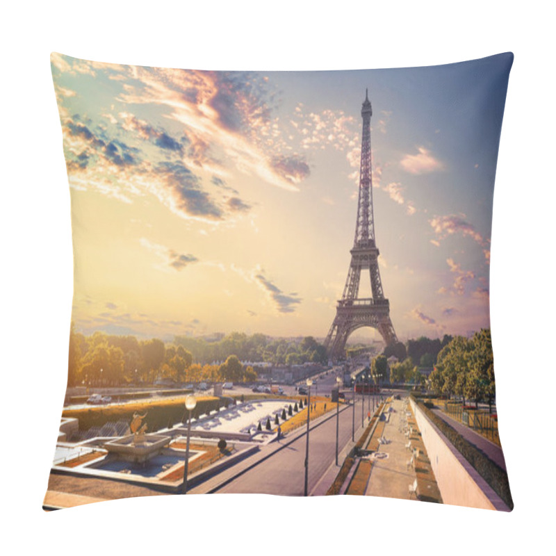 Personality  Trocadero And Eiffel Tower Pillow Covers