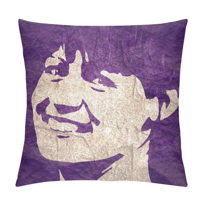 Personality  Silhouette Of A Female Head. Pillow Covers