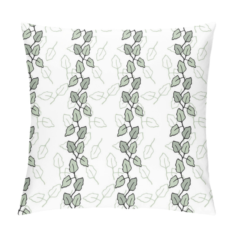 Personality  Seamless Pattern With Small Green Leaves. Perfect For Background, Textile, Or Wrapping Paper A Delicate, Repeating Pattern Featuring Tiny Green Leaves. Ideal For Creating A Fresh Aesthetic. Pillow Covers