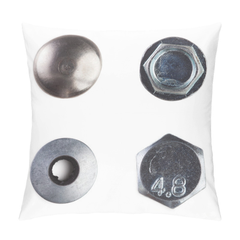 Personality  Screw Heads, Nuts, Rivets Pillow Covers