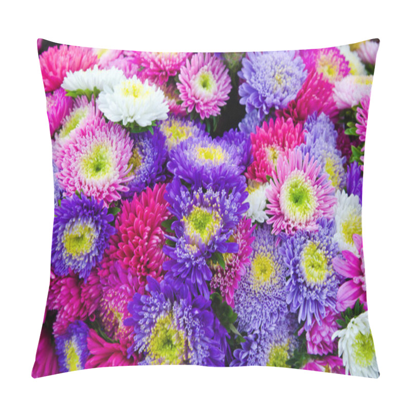 Personality  Beautiful Flower Bouquet At Farm Market Pillow Covers